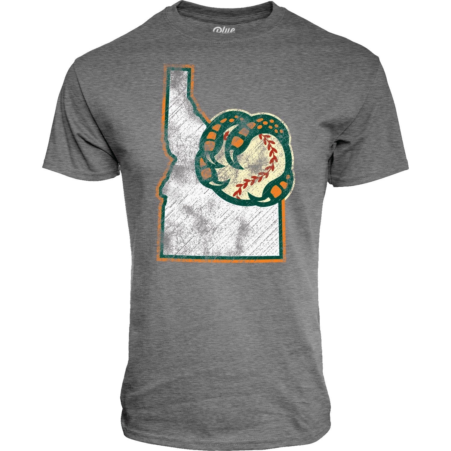 BOISE HAWKS MEN'S STATE LOGO TEE, GRAPHITE