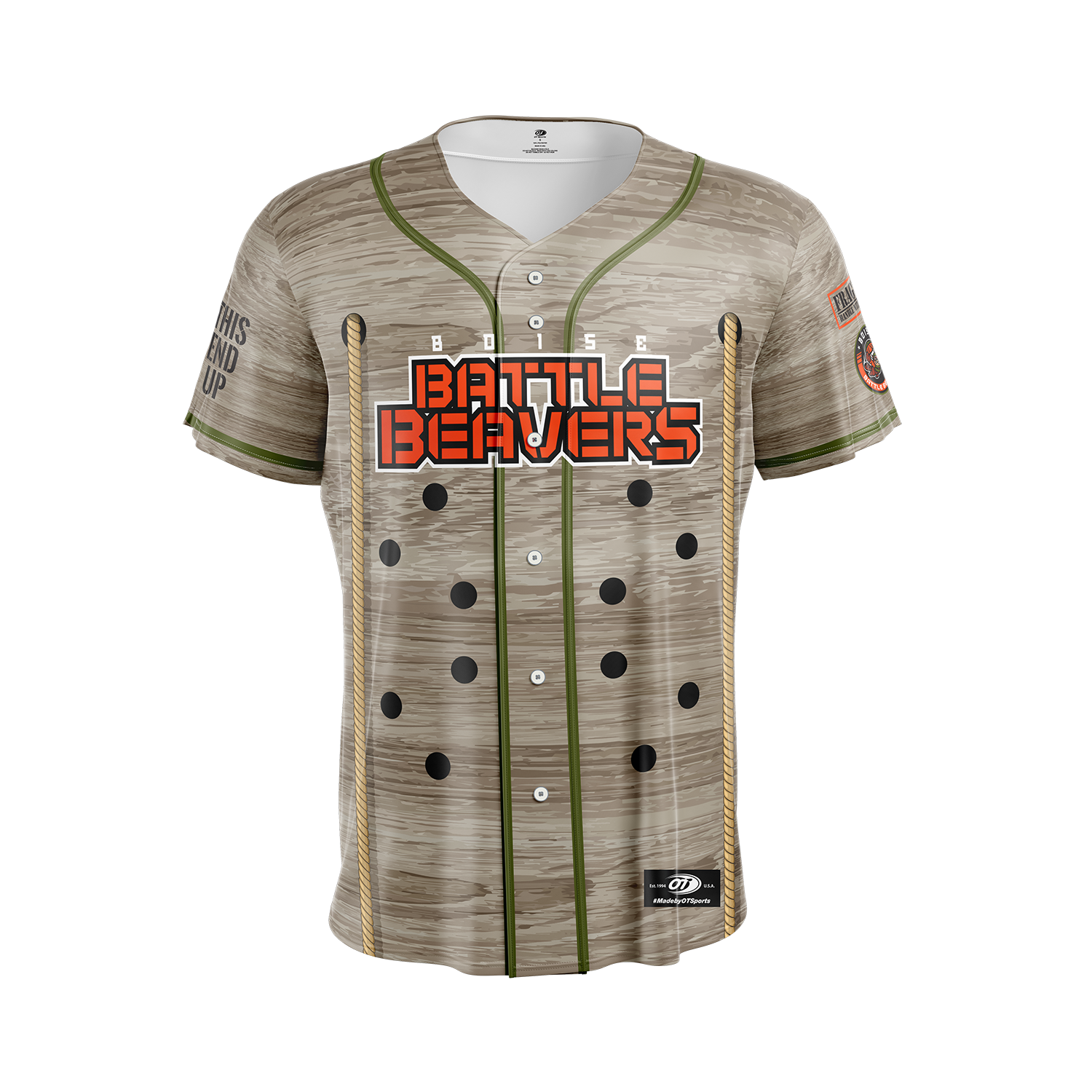 BOISE BATTLE BEAVERS ADULT REPLICA JERSEYS
