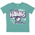 BOISE HAWKS TODDLER GIRLS SIRENS TEE, SALTWATER