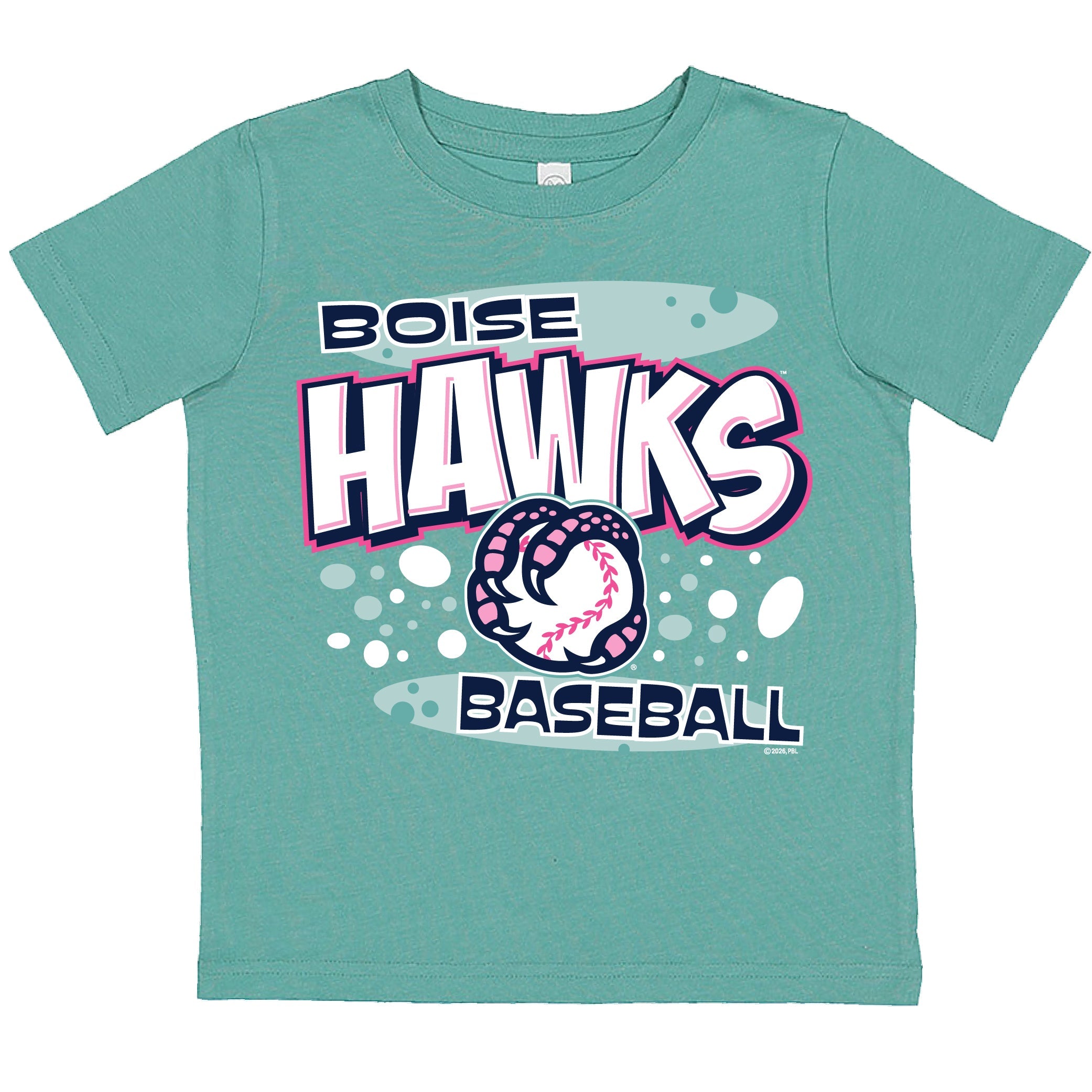 BOISE HAWKS TODDLER GIRLS SIRENS TEE, SALTWATER