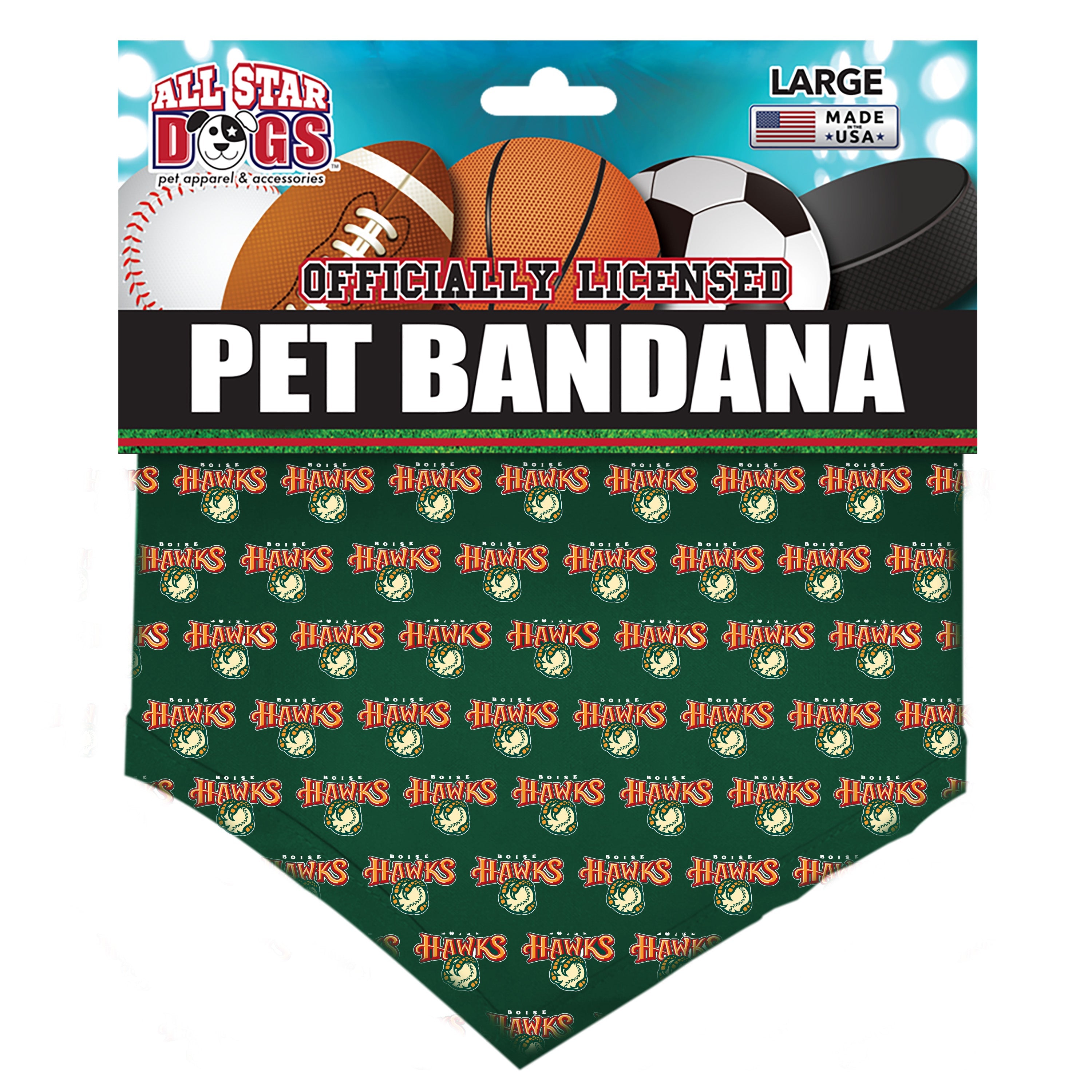 BOISE HAWKS PET BANDANA